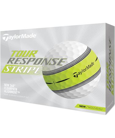 TaylorMade 2022 Tour Response Stripe Golf Balls - 12 Pack - Buy Online on SooperMarket.com