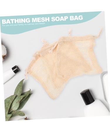 MUSISALY 16 Pcs Soap Storage Bag Shower Foaming Nets Exfoliating Soap Bar Body Bar Soap Cotton Linen - Buy Online on SooperMarket.com