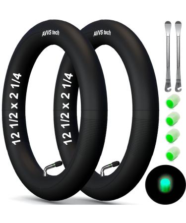 12 1/2 x 2 1/4 57-203 stroller hose 12 inches 12 x 2 125/2.35 with angle valve 90 including assembly levers |2 pieces of package |With tire size 12 inches 12 1/2x2 1/4 (57-203) 90 AV