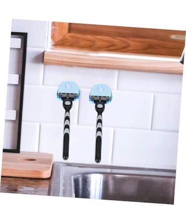 Angoily 2-Pack Razor Holder Shower Hook - Suction Hook for Bathroom Storage & Razor Organization - Buy Online on SooperMarket.com