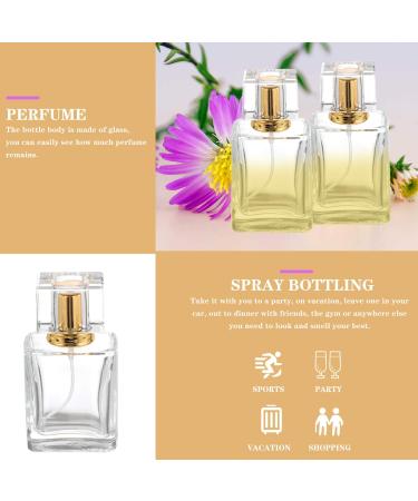 OSALADI Refillable Perfume Spray Bottle - Empty Glass Atomizer for Travel - Golden Perfume Bottle - Buy Online on SooperMarket.com