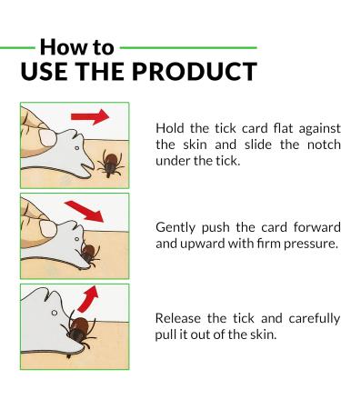 MYDAISY Tick Remover Card with Magnifying Glass - Perfect for Removing Ticks - Ideal for Outdoor Activities - Buy Online on SooperMarket.com