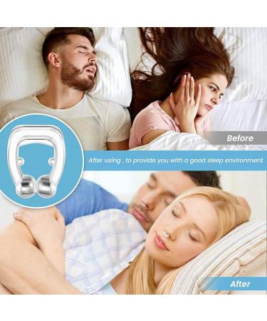 Silicone Magnetic Anti Snoring Nose Clip - Stop Snoring for Quieter, Restful Sleep - Blue - Buy Online on SooperMarket.com