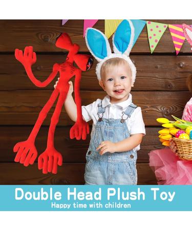 Lixiaoyan Double Head Plush Toy - 21.65-inch Bendable Siren Head Doll | Cartoon Whistle Toy for Kids & Adults - Perfect Birthday Gift (Red) - Buy Online on SooperMarket.com