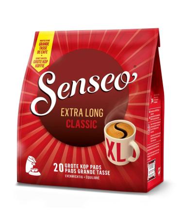 5 x Senseo Extra Long Classic Mug Size 20 Pads (100 Pads) Medium/Regular Roast