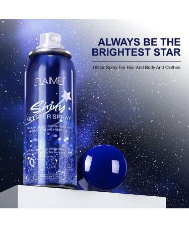 Shimmering Glitter Spray for Hair, Body & Clothing - Perfect for Prom, Festivals and Stage Makeup - Buy Online on SooperMarket.com