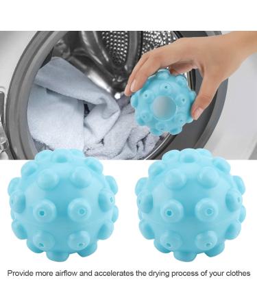 HERCHR 2 Pieces Laundry Dryer Balls Reusable Dryer Balls Soft Washing Balls Replace Laundry Drying Fabric Softener Ball Accessories - Buy Online on SooperMarket.com