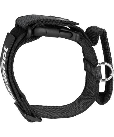 Julius-K9 Colour and Gray Fur Collar with Handle | Durable, Easy to Clean, Water Resistant | 40 mm (38-53 cm) Black-Gray | Safety Lock and Interchangeable Patch - Buy Online on SooperMarket.com