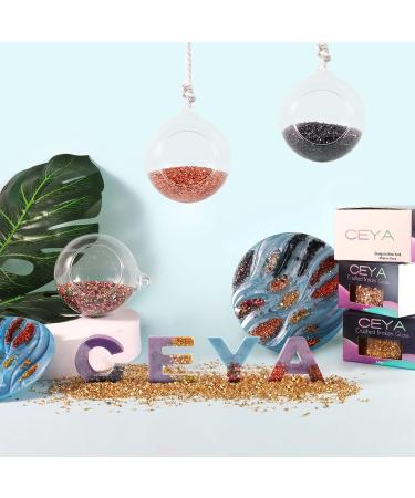 Ceya 5.3oz/150g Crushed Bronze Metallic Glass Chips for Nail Art & Crafts - Buy Online on SooperMarket.com