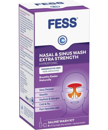 Fess Nasal & Sinus Wash Extra Strength Starter Kit 6 Sachets - Buy Online on SooperMarket.com