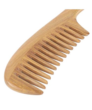 OneDor Handmade 100% Natural Green Sandalwood Wide Tooth Hair Comb - Anti-Static Wooden Detangler with Sandalwood Scent - Buy Online on SooperMarket.com