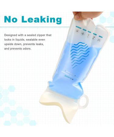 OUMEE 700ML Emergency Disposable Urinal Bags - 20 Pack | Camping, Travel, Traffic Jam Portable Toilet Bags - Unisex Urine & Vomit Bag for Men, Women, Kids - White - Buy Online on SooperMarket.com