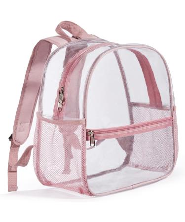 Mini Clear Stadium Approved Backpack 12x12x6 - Rose Gold for Women & Girls - Buy Online on SooperMarket.com