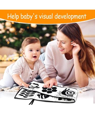 Shop Black & White Fabric Baby Books | Soft Contrast Learning Toys for 0+ Months - Buy Online on SooperMarket.com