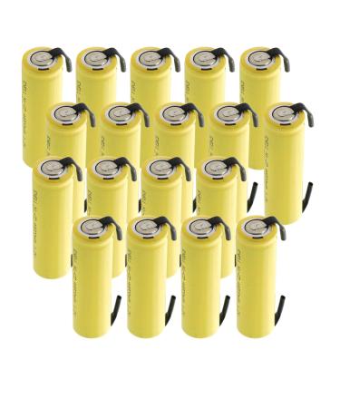 (18PACK) AA 1.2V 800mAh NiCd Rechargeable Assembly Cell Battery with Tabs for high power static applications (Telecoms UPS and Smart grid) electric mopeds meters radios RC devices electric tools