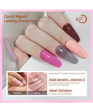 Lofuanna 6 Colors Dip Powder Nail Kit Starter - Professional Dipping Kit for French Dip Manicure - Nail Art Design Set for All Seasons - Buy Online on SooperMarket.com