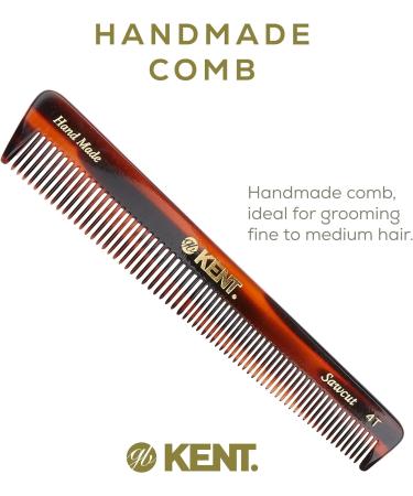 Kent Brushes Handmade Combs Range 4T Medium Size Coarse and Fine Comb Brown 1 Count (Pack of 1) - Buy Online on SooperMarket.com