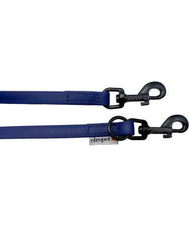 Biothane Dog Leash - Adjustable Black Hook for Small & Large Dogs | 2m 2.40m 3.50m 3.80m 5m (Navy Blue 3.50m x 13mm) - Buy Online on SooperMarket.com