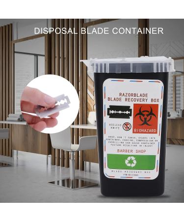 Large Capacity Blade Dispenser Etui | Hairdressing Salon Storage Container - Safe Blade Disposal for Salons (BlcAK) - Buy Online on SooperMarket.com