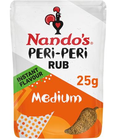 Peri Peri Marinade Bundle With Nando's Peri Peri BBQ Rub Medium 25g x3 & Nando's Peri Peri Rub Medium 25g x3 (6 Pack) - Buy Online on SooperMarket.com