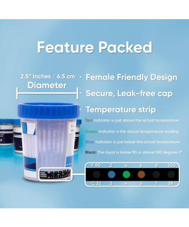 Prime Screen - 14 Panel Instant Drug Test Cup Testing 14 Drugs (BUP THC OPI 2000 AMP BAR BZO COC MET MDMA MTD OXY PCP PPX TCA) TDOA-1144A3 (1 Tests) - Buy Online on SooperMarket.com