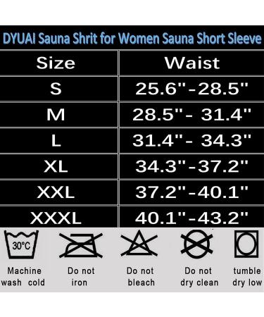 DYUAI Women's Short Sleeve Sauna Sweat Vest XL - Blue Lining, Body Shaper Training Vest for Heat Trapping - Buy Online on SooperMarket.com