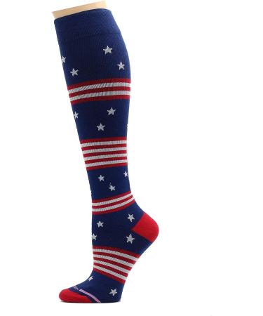 Dr. Motion Compression Socks for Men & Women - Best Graduated Athletic Fit for Walking, Hiking, Running, Nurses - 5 Pairs Women Multi #6 - Buy Online on SooperMarket.com