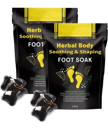 Herbal Detox&shaping Cleansing Foot Soak Beads Slimwe Body Detox Foot Soak Herbal Foot Cleansing Soak Beads for Foot Care (2 Box)