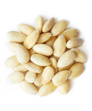 1lb Blanched Whole Almonds - Non-GMO Raw Unsalted Almonds, High Protein & Fiber, Keto Vegan Kosher Snack for Desserts - 1lb Pack - Buy Online on SooperMarket.com