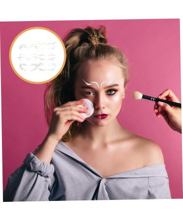MUSISALY 6pcs Iridescent Eyeliner Face Eye Shadow Stickers Eyebrow Sticker Makeup Sticker Transfer Glue - Buy Online on SooperMarket.com