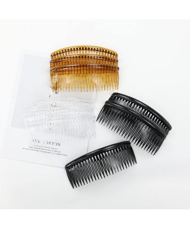 30 Pack Small Plastic Side Hair Comb & Clips for Women - Bridal Wedding Veil Accessory - Buy Online on SooperMarket.com