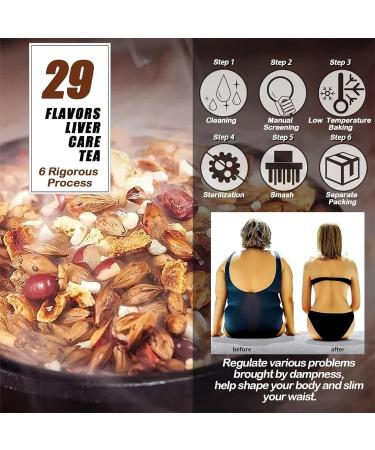 29 Flavors of Ancient Formula Tea Chinese Herbal Tea for Liver Health Dampness Removing Slimming Tea Everyday Nourishing Liver Tea 2pcs - Buy Online on SooperMarket.com
