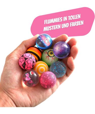 Smalltober Premium Flummi Set - 9 Medium 35mm Jump Balls & Game Ideas for Kids' Birthdays - Perfect for Child Guests! - Buy Online on SooperMarket.com