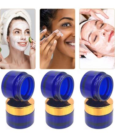 Cisolen 6-Piece Empty Glass Cosmetic Container Set - 30ml Cream Cans with Lid & Liner for Creams Lotions & Essential Oils - Ideal for International Shipping - Buy Online on SooperMarket.com