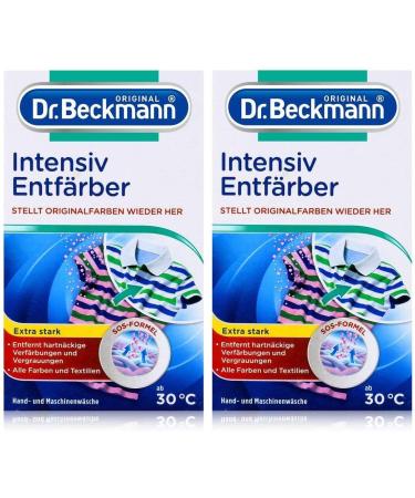 Dr.Beckmann intensively decolorator 2x200g |For all textiles & colors |Removes stubborn discoloration & receives the color brilliance 2 Series Pack