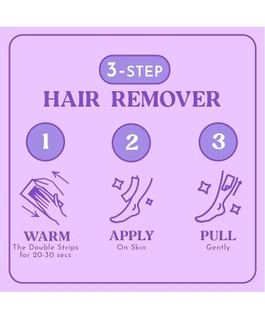 MOOM Express Natural Wax Strips - Pre-Waxed Hair Removal Kit for Legs, Bikini, Face, and Body - On-the-Go Waxing Solution - 10 Double-Sided Strips + Finishing Oil (20 count) - Buy Online on SooperMarket.com