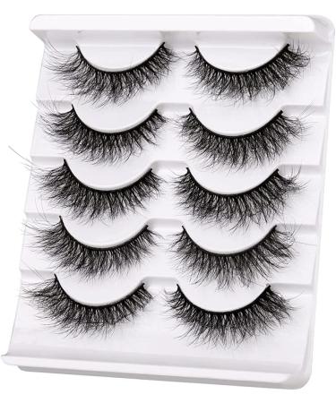 Buy 3D Volume Natural Mink Lashes | Fluffy Wispy Faux Mink Eyelashes Pack - International Shipping - Buy Online on SooperMarket.com