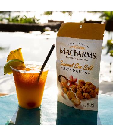 MacFarms Caramel Sea Salt Macadamia Nuts - 10 oz (Pack of 2) - Delicious Snack Duo - Buy Online on SooperMarket.com