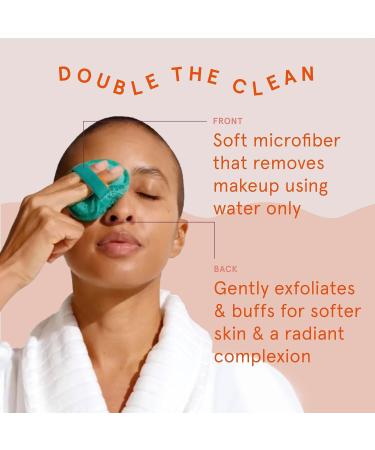Cleanlogic Dual-Texture Facial Buffers for Sensitive Skin - Makeup Remover & Exfoliator | Vegan-Friendly - Pack of 9 - Buy Online on SooperMarket.com