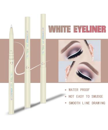 KAIQIKAIXI 5-in-1 Makeup Set: White Eyeliner, Eyebrow & Lip Pen, Eye Shadow Pencil, Eyelid Pad - Beauty Tool Kit - Buy Online on SooperMarket.com