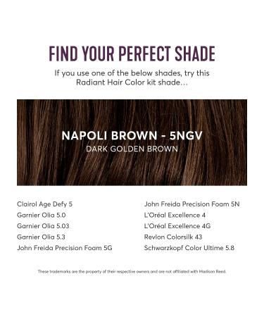 Madison Reed Radiant Hair Color Kit - Shades of Black Pack 1 Napoli Brown (5NGV) - Buy Online on SooperMarket.com