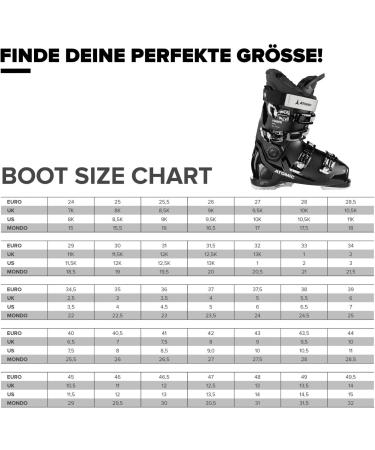 Atomic Hawx Ultra Ski Boots - Alpine Ski Boots with 3D Ankle & Heel for Precision - Narrow Fit 98mm - Black/White 29/29.5 | International Shipping Available - Buy Online on SooperMarket.com