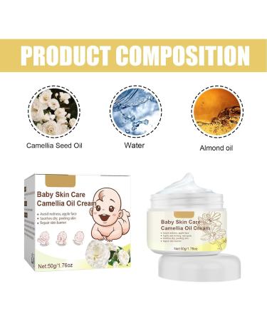 Baby Skin Cream Gentle Skin Relief Cream Deep Hydration Skin Relief Gentle Ingredients for Daily Use 200g - Buy Online on SooperMarket.com