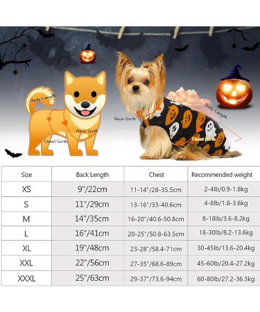 Buy Hipet Recovery Suit for Dogs & Cats - Prevent Licking Wound Healing & Skin Care | Male/Female | E-Collar Alternative | Size L (Halloween) - Buy Online on SooperMarket.com