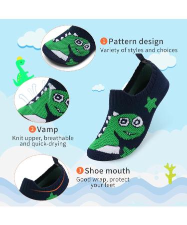 Kids Beach Swim Shoes - Non-Slip Aqua Socks for Boys and Girls - Quick Dry Barefoot Water Sport Shoes - Perfect for Pool, Surfing, Yoga - Size 8.5/9 UK - Buy Online on SooperMarket.com