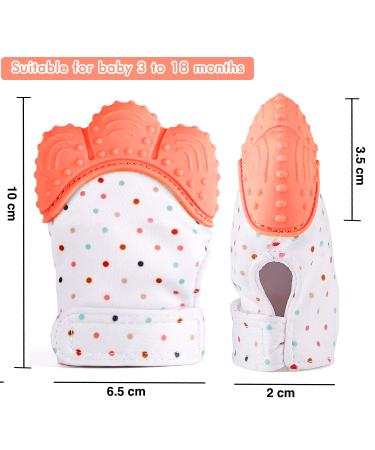 Bite Glove for Babies - Food-Safe Silicone Scratch Protection Pain Relief 2-Pack in Orange - Buy Online on SooperMarket.com