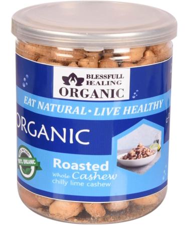 Blessfull Healing Organic Natural Vegan Chilly Lime Roasted Whole Cashew Nuts Crunchy Kaju 250 Gram - Buy Online on SooperMarket.com
