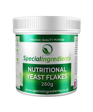 Special Ingredients Nutritional Yeast Flakes 250g Premium Quality Vegan Friendly Non GMO Gluten Free Recyclable Container 250 g (Pack of 1)