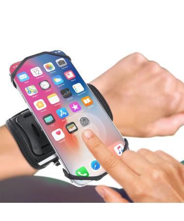 360 rotatable sports phone bracelet handy with earphone pocket razobws cell phone holder arm pocket for iPhone 15 14 13 12 Pro Max Galaxy S23 with headphone key bag for jogging cell phone headphone cover