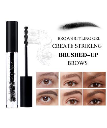 Clear Eyebrow Setting Gel 2PCS - Long Lasting, Waterproof, Sweat-Proof Brow Styling Gel for Makeup | Brows Styling Repair Liquid - Buy Online on SooperMarket.com